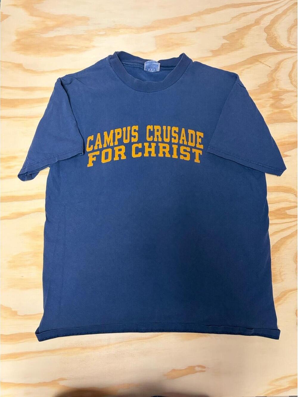 Haynes Beefy Adult Large Tshirt Camp Crusade Jesus Christ